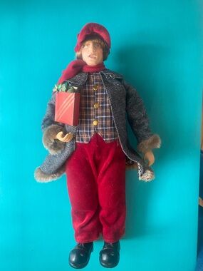 Dickens Style Holiday Caroler Doll